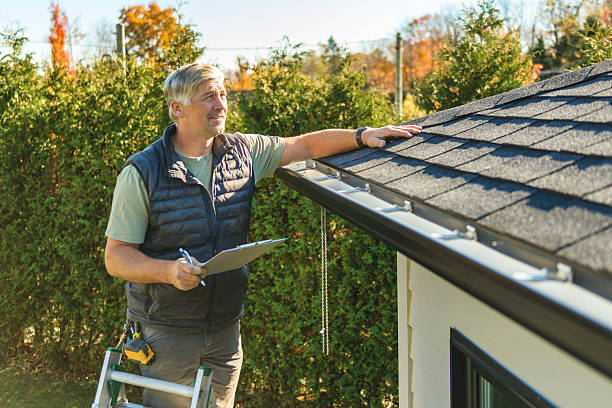 Professional Roofing technician working in West Decatur, PA
